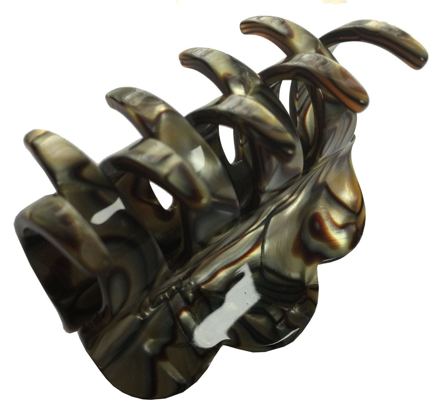French Amie Small Wave Handmade Celluloid Jaw Hair Claw Clip Clamp Clutcher-French Amie-ebuyfashion.com