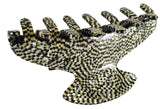 French Amie Long Large Onyx & Cream Tokyo Handmade Celluloid Jaw Hair Claw Clip-French Amie-ebuyfashion.com