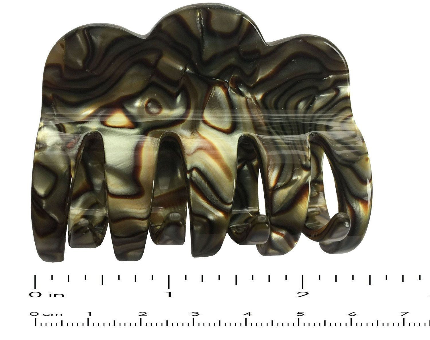 French Amie Small Wave Handmade Celluloid Jaw Hair Claw Clip Clamp Clutcher-French Amie-ebuyfashion.com
