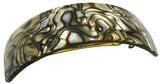 French Amie Handmade Curved Medium Automatic Strong Grip Hair Clip Barrette-French Amie-ebuyfashion.com