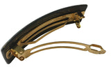 French Amie Medium Sparkling Glitter Wide Celluloid Handmade Hair Clip Barrette-French Amie-ebuyfashion.com