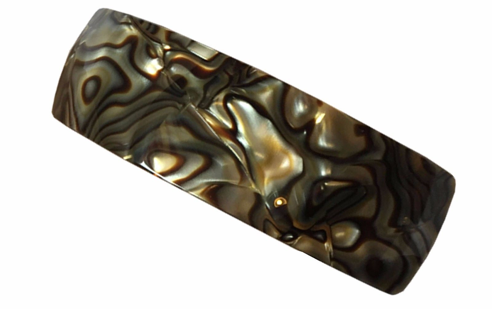 French Amie Handmade Curved Medium Automatic Strong Grip Hair Clip Barrette-French Amie-ebuyfashion.com