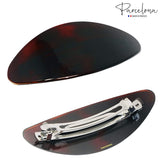 Parcelona French Oval Extra Large Tortoise Shell Automatic Hair Clip Barrette