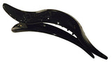 Parcelona French Brill Beak Large Black N Tortoise Side Slide Hair Clip 2 pcs-ebuyfashion.com-ebuyfashion.com