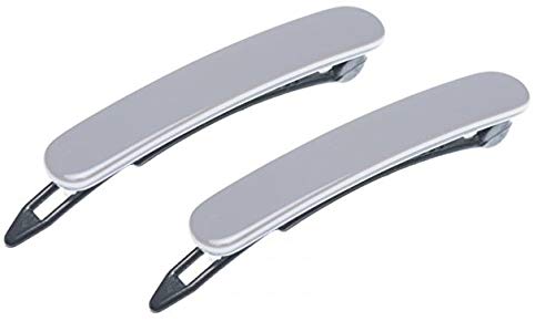 French Amie Mini Set of 2 Celluloid Handmade Metal Free Hair Clip Barrettes