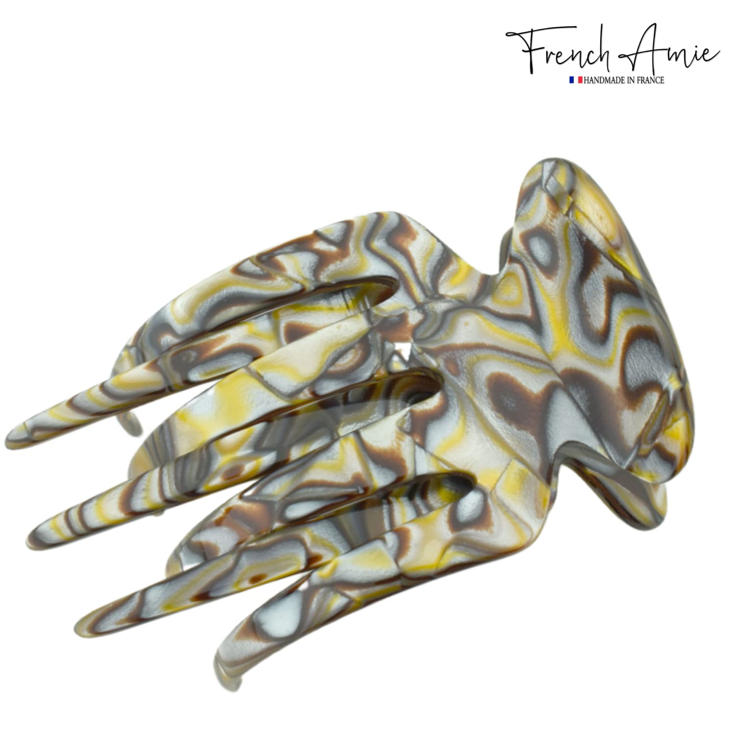 French Amie Paw 2 3/4" Cellulose Handmade Jaw Hair Claw for Women and Girls