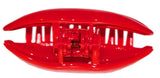 Parcelona French Lip Red Medium Hair Claw Clip for Girls and Women