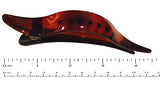 Parcelona French Brill Beak Large Black N Tortoise Side Slide Hair Clip 2 pcs-ebuyfashion.com-ebuyfashion.com