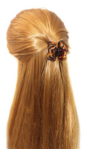 French Amie All Day Small Handmade Celluloid Acetate Sturdy Jaw Hair Claw Clip