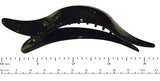 Parcelona French Brill Beak Large Black N Tortoise Side Slide Hair Clip 2 pcs-ebuyfashion.com-ebuyfashion.com