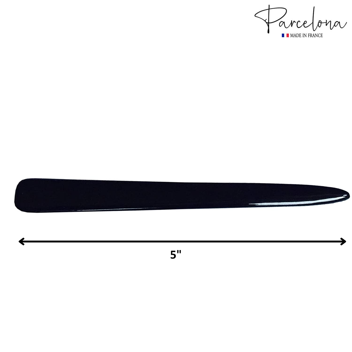 Parcelona French Infinity Medium Cellulose Hair Slider Bun Cover for Women