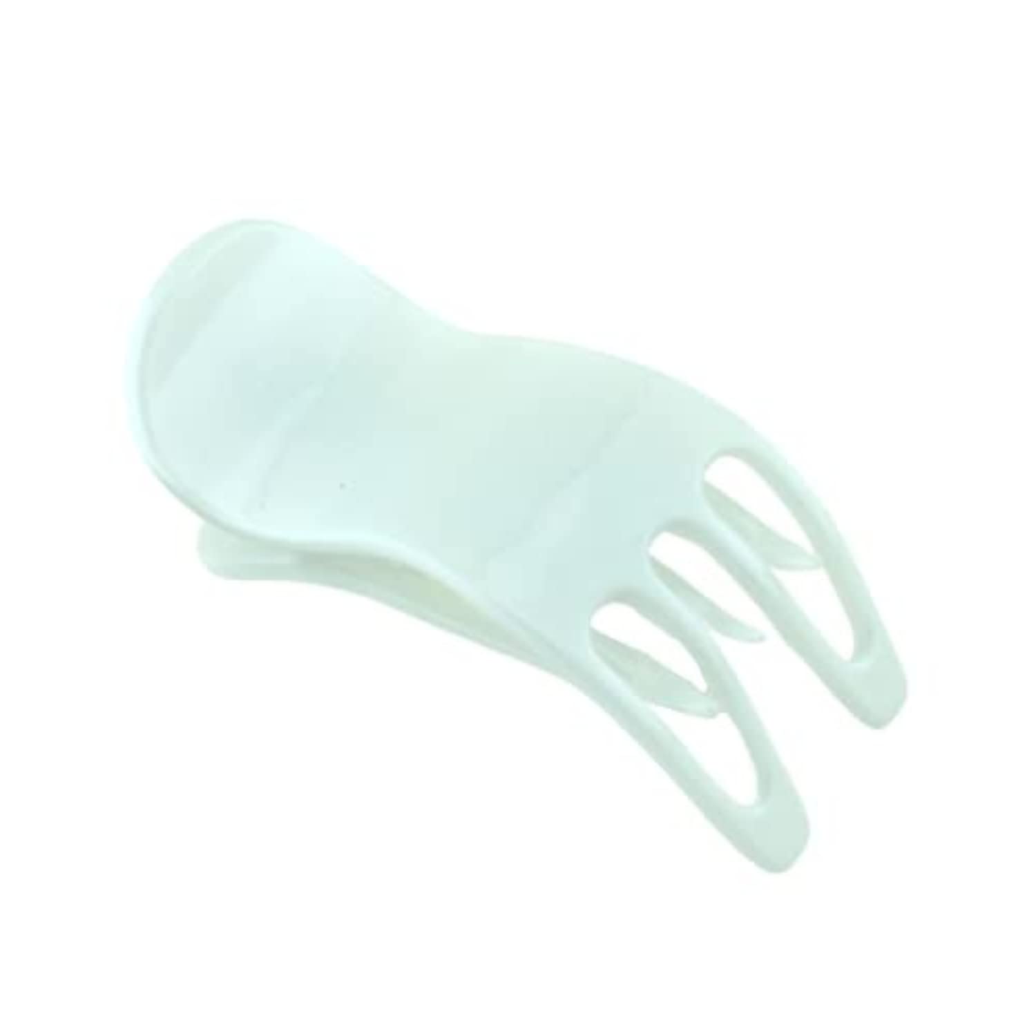 Parcelona French Simply Bear Paw Medium 3” Celluloid Hair Claw Clip for Women