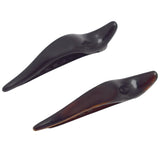 Parcelona French Brill Beak Mini Set of 2 Black Shell Side Slide Jaw Hair Claw