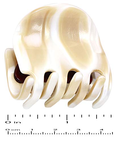 French Amie All Day Small Handmade Celluloid Acetate Sturdy Jaw Hair Claw Clip