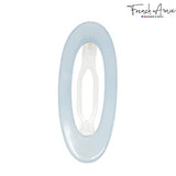 French Amie Oval Cut Out Small Celluloid French Side Slide-in Barrette Clips