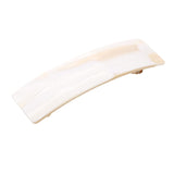 French Amie Medium Fine Wide Rectangular Handmade Automatic Hair Barrette Clip