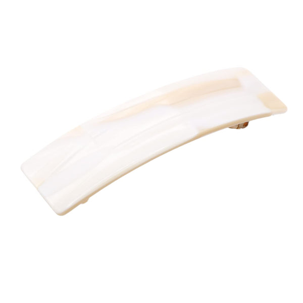 French Amie Medium Fine Wide Rectangular Handmade Hair Barrette for Women