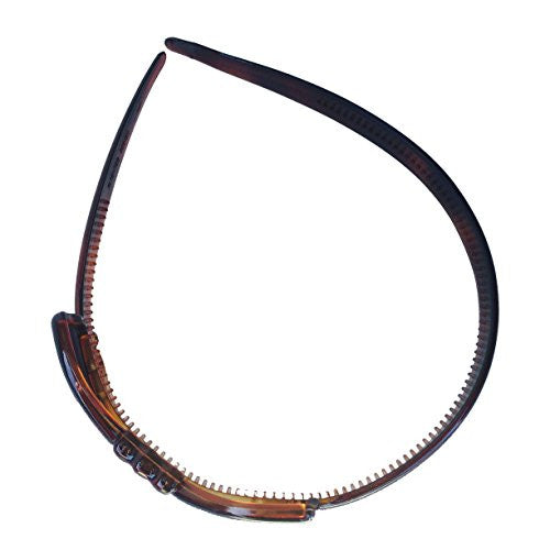 Parcelona French Bow Brown Tortoise Shell Celluloid Acetate Flexible Headband-ebuyfashion.com-ebuyfashion.com