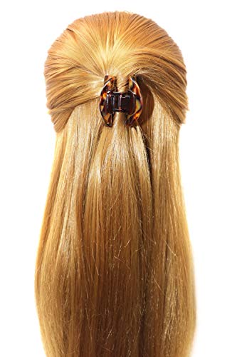 French Amie All Day Small Handmade Celluloid Acetate Sturdy Jaw Hair Claw Clip