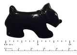 Parcelona French Dog Small Celluloid Black N Shell Brown Hair Clip Barrette-ebuyfashion.com-ebuyfashion.com