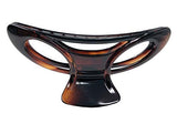 Parcelona French Cutout Extra Large Shell Black Cellulose Jaw Hair Claw Clip