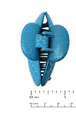 Parcelona French Clamp Matte Pink and Blue Small Crackled Pattern Claw Clips