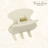 French Amie Flat Oval Small 1 3/4” Celluloid Handmade Hair Claw Clip for Women