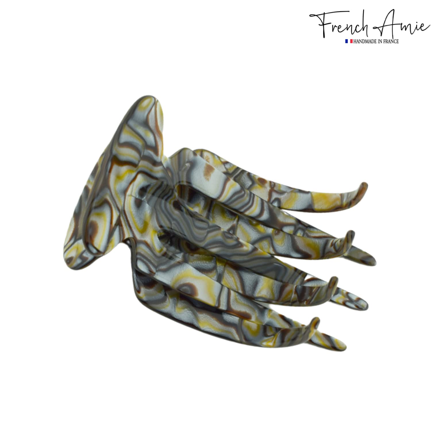 French Amie Paw 2 3/4" Cellulose Handmade Jaw Hair Claw for Women and Girls
