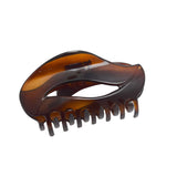 Parcelona French Swift Shell Jaw Hair Claw Clip Clamp with Covered Spring