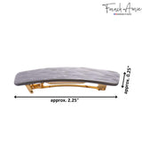 French Amie Small 2 1/4" Celluloid Handmade Hair Barrette for Women and Girls