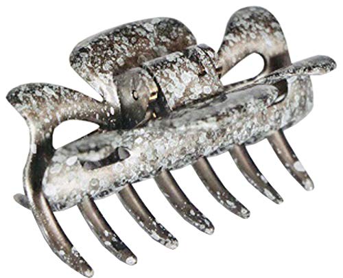Parcelona French Classic Grey 2.5 inch Jaw Hair Claw Clip Clutcher
