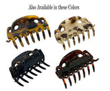 Parcelona French Alien Small Shell & Black Hair Claw Clip
