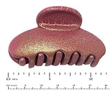 Parcelona French Clamp Matte Pink and Blue Small Crackled Pattern Claw Clips
