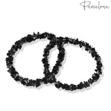 Parcelona Flexible Set of 4 Chenille Ponytail Holder Elastic Hair Ties