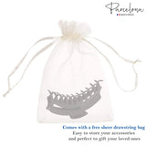 Parcelona French Bend Narrow Extra Large Jumbo Black Jaw Hair Claw Clip
