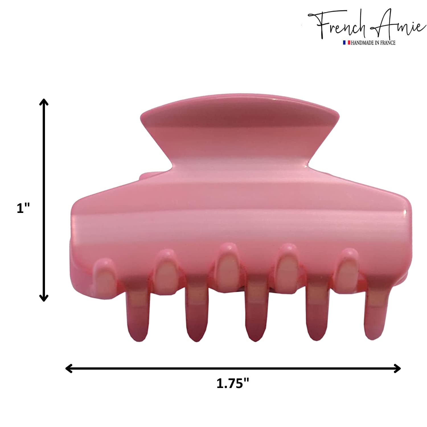 French Amie Chic Small Handmade Cellulose Acetate Jaw Hair Claw Clips