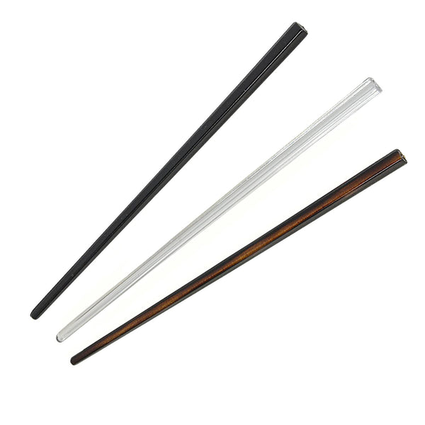 Parcelona French Classic Cellulose Acetate Large Hair Sticks(3 pcs)