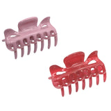 Parcelona French Classic Small 2.5" Celluloid Set of 2 Jaw Hair Claws for Women