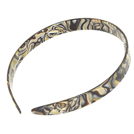 French Amie Wide 1/2" Handmade Celluloid Headband for Women