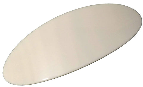 French Amie Fine Oval Ivory Medium Celluloid Handmade Ivory Automatic Hair Clip