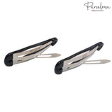 Parcelona French Clic Clac 2 1/4" Celluloid No Slip Grip Snap Hair Clips
