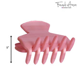 French Amie Chic Small Handmade Celluloid Acetate Jaw Hair Claw Clips
