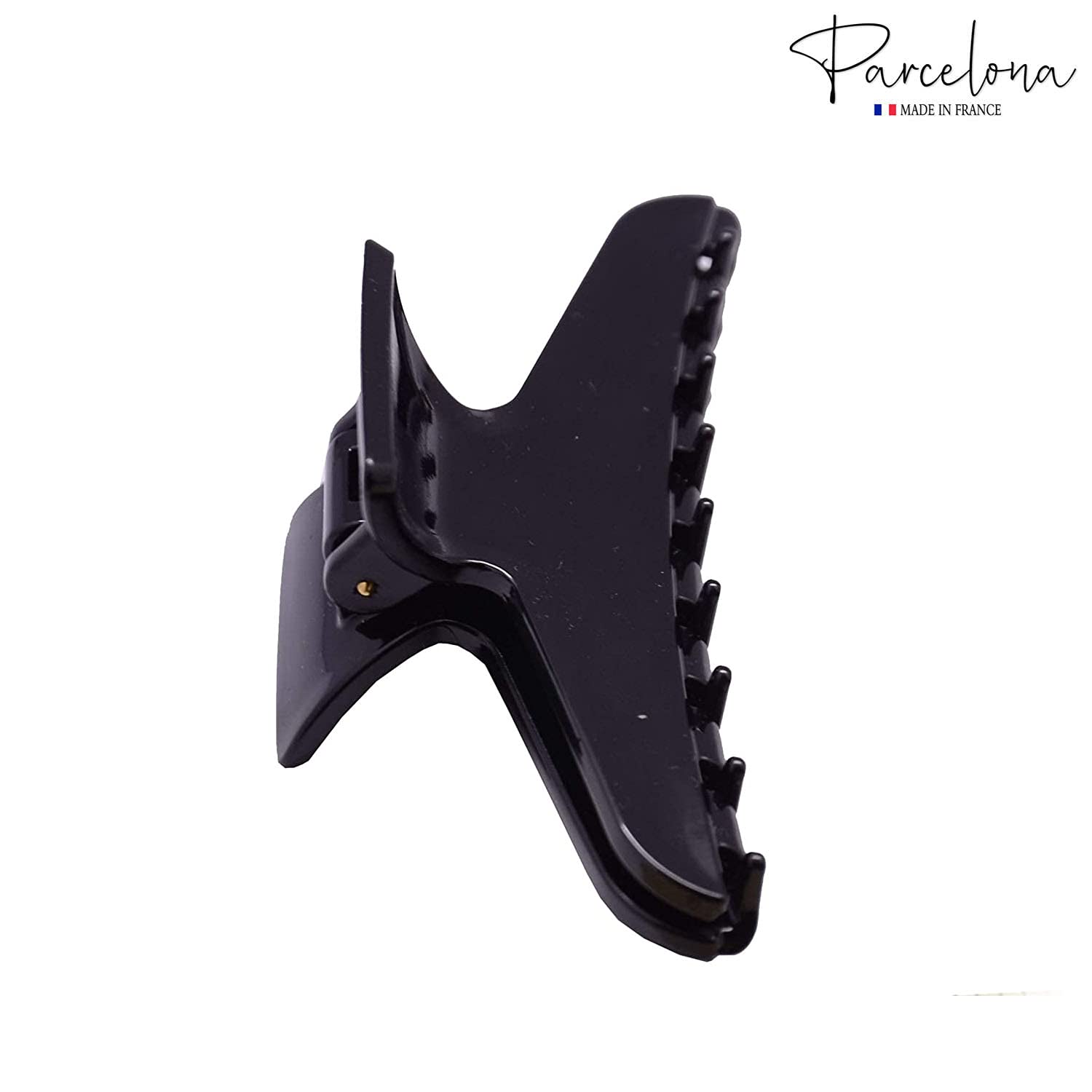 Parcelona French Pinch Tortoise Shell and Black Cellulose Hair Claws for Women