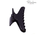 Parcelona French PINCH Medium Set of 2 Tortoise Shell Black Jaw Hair Claw Clip