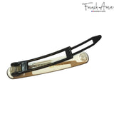 French Amie Mini Set of 2 Celluloid Handmade Metal Free Hair Clip Barrettes