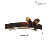 Parcelona French Butterfly Tortoise Shell Cellulose Medium Hair Clip Barrette