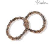 Parcelona Flexible Set of 4 Chenille Ponytail Holder Elastic Hair Ties