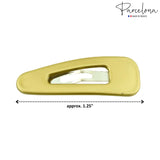 Parcelona French Mini Set of 4 Small 1.25" Celluloid Snap Hair Pins for Women