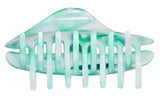 Parcelona French Swift Mint Green and White Medium Hair Claw