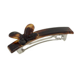 Parcelona French Butterfly Tortoise Shell Cellulose Medium Hair Clip Barrette